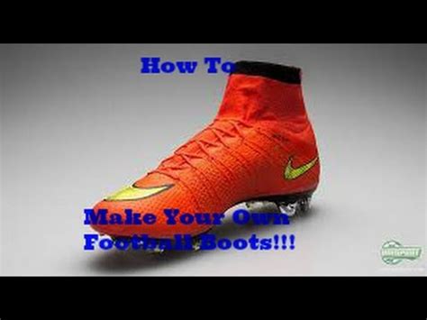 make your own soccer boots.